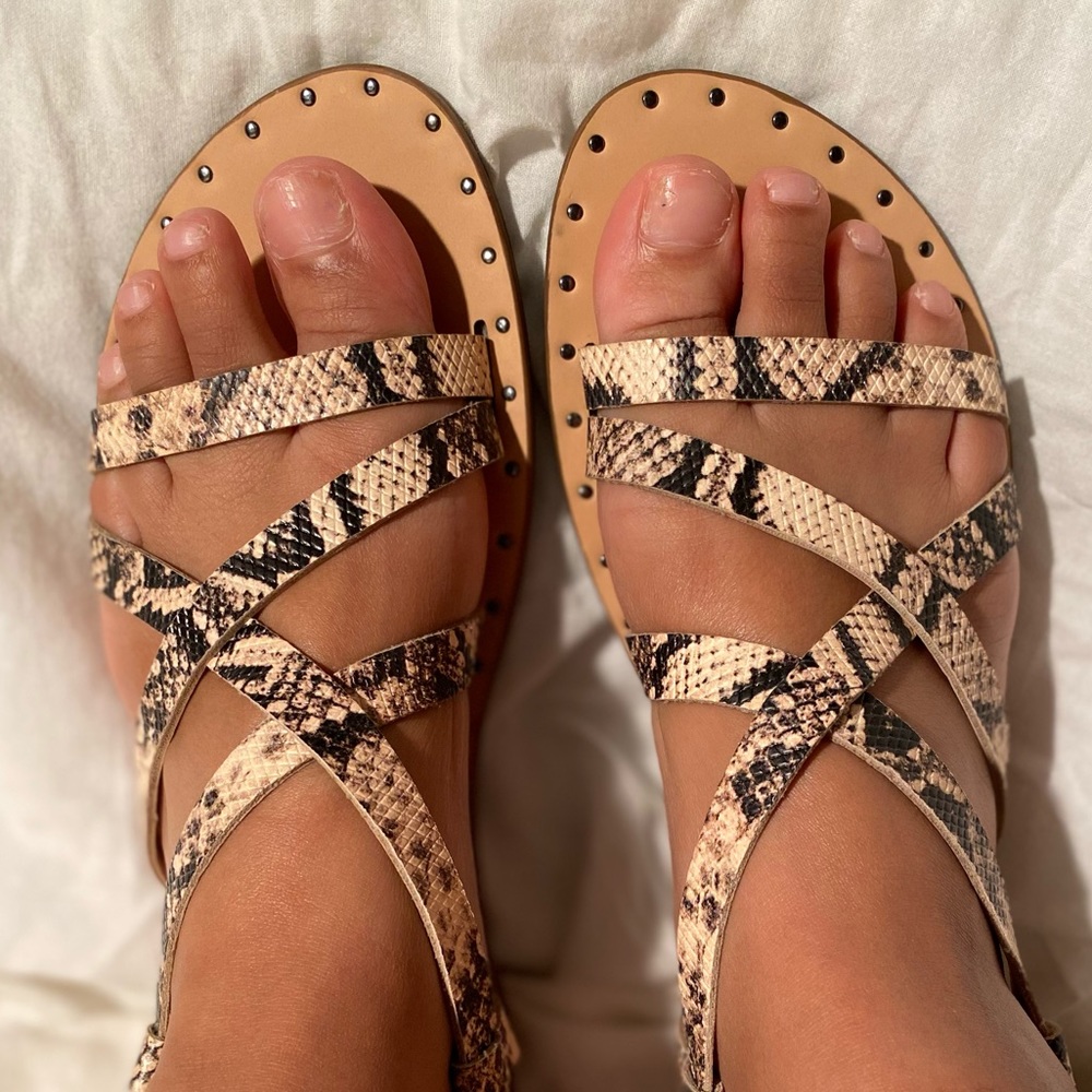 Franco sarto snakeskin sandals